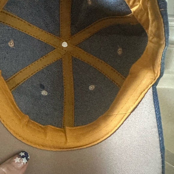 USA Rhinestone Denim Cap - Picture 2 of 4
